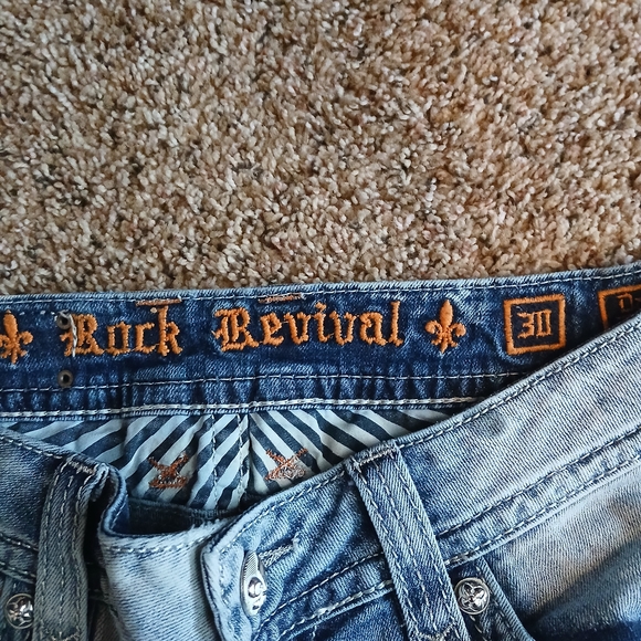 Rock Revival Light Blue Denim Jeans - Picture 2 of 4